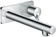 Baterie lavoar cu montaj pe perete, culoare crom, Hansgrohe, Talis S