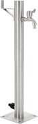 vidaXL Coloană de apă de grădină, 65 cm, oțel inoxidabil, rotund