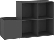 vidaXL Pantofar de hol, gri, 105x35,5x70 cm, PAL