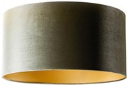 Abajur din catifea verde cu interior auriu 50/50/25