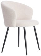 Set de scaune de sufragerie crem 2 buc. din metal Radaja – Light & Living