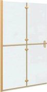 vidaXL Perete de duș Walk-In Auriu 120 x 6,5 x 190 cm