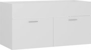 vidaXL Dulap de chiuvetă, alb, 90x38,5x46 cm, PAL