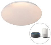Plafoniera modernă inteligentă albă 38 cm cu LED și RGB - Iene