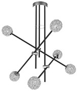 Lustră pe tijă PAKSOS 6xG9/5W/230V neagră