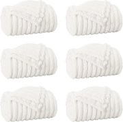 vidaXL Pături de aruncat 6 pcs Alb 150 x 130 cm Molton