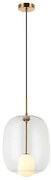 Pendul design modern Finc auriu, transparent