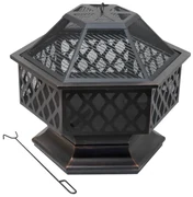 Cattara 13008 Focar cu capac Hexagon, 60,5 x 70 x62,5 cm