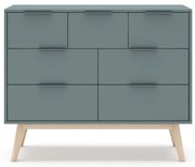 Comodă verde prăfuit 120x83x40 cm Pisco – Marckeric