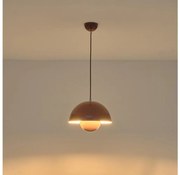 Lustră pe cablu 1xE27/15W/230V roșu