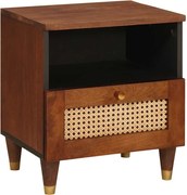 vidaXL Dulap de noapte Maro 40 x 33 x 46 cm Lemn masiv de acacia