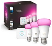 Set de bază Philips Hue WACA 3xE27/9W/230V 2000-6500K + hub conexiune