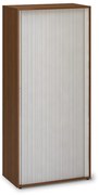 Dulap cu perle înalte ProOffice 80 x 45 x 178 cm, nuc