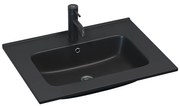 BATH DELUXE 06-060-27-02-00 - Lavoar încastrat LILLESNAD 61 x 46 cm ceramică/negru