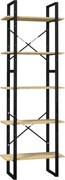 vidaXL Bibliotecă cu 5 rafturi, 60x30x175 cm, lemn masiv de pin