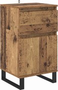 vidaXL Bufet cu sertar Lemn vechi 35 x 40 x 70 cm Lemn compozit