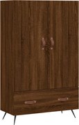 vidaXL Dulap înalt, stejar maro, 69,5x31x115 cm, lemn prelucrat