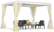 Lagos Premium 3x4 Garden Point independent patio pergola alb