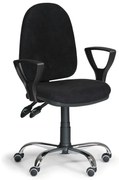 Scaun de lucru Torino SY cu cotiere, negru