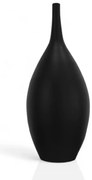 Vază ceramică neagră, 47 cm
