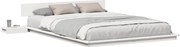 vidaXL Cadru de pat Alb 140 x 200 cm lemn