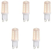 Set de 5 becuri LED G9 dimabile Opal 1.2W 100 lm 2200K