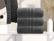 Prosop CONFORT 50 x 100 cm gri inchis, 100% bumbac