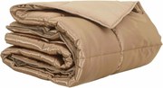 vidaXL Pilotă de vară Auriu 155 x 220 cm Satin și Microfibra