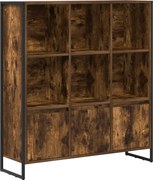 vidaXL Dulap pentru cărți 2 pcs Stejar fumuriu 99,5 x 30 x 108 cm