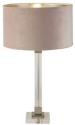 Veioza/Lampa de masa design modern Scarborough, nickel, roz
