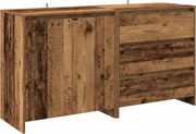 vidaXL Bufetă 2 piese Lemn vechi Lemn prelucrat