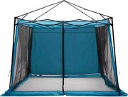 vidaXL Cort interior cu acoperiș albastru 303 x 303 x 196 cm tafta