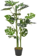 vidaXL Plantă artificială Monstera cu ghiveci, verde, 100 cm