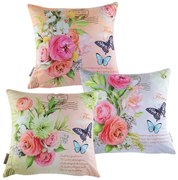 Set de 3 fețe pernuțe BLISS, 45 x 45 cm