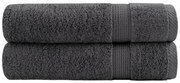 vidaXL Prosoape mâini SOLUND 2 buc. antracit 50x100 cm 600 gsm