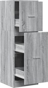 vidaXL Dulap de farmacie, sonoma gri, 40x41x118 cm, lemn prelucrat