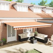vidaXL Cortina Retractabilă Galben și portocalie 500 × 300 cm