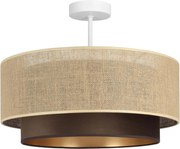 Lustră aplicată SARTA 1x E27/60W/230V Ø 45 cm maro/iută