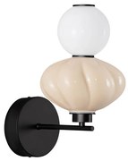 Aplica de perete LED decorativa ceramica Alb, Bej, ONETA