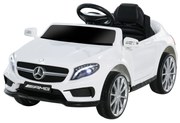 HOMCOM Mașină Electrică pentru Copii, Mercedes GLA Electric pentru Copii 3+ ani, cu Telecomandă, Faruri și Muzică, 100x58x46 cm, Alb | Aosom Romania