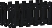 vidaXL Jardinieră grădină design gard negru 60x30x30 cm lemn masiv pin