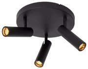 Lucide 22974/13/30 - Spot GRADO 3xGU10/12W/230V, negru