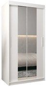 Dulap de haine 100 cm Toki 1 (alb mat + alb mat). 1064873