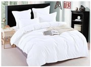 Lenjerie Pat Single Premium Damasc - Alb