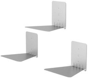 Rafturi argintii 3 buc. din metal 18 cm Conceal – Umbra