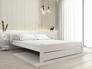 Pat de o persoana alb, IKAROS DOUBLE 120 x 200 cm Saltele: Cu saltele Somnia 18 cm, Somiera pat: Cu lamele drepte