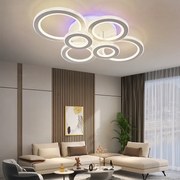Lustra LED Cu Telecomanda, Elit's,3 Tipuri De Lumina, Intensitate Reglabila, 328W, Alb
