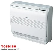 Aparat de aer conditionat inverter pentru podea Toshiba Bi-flow RAS-B18J2FVG-E1 + RAS-18J2AVSG-E, 18000 BTU, 36 m², A++, R-32, Alb