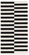Covor negru-alb reversibil/țesut manual din lână 80x150 cm Donna – Hanse Home