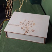 Cutie cu 6 compartimente Flowers- gri